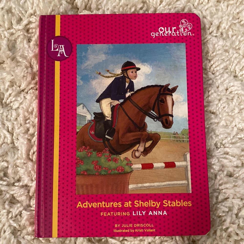 Our Generation book. Adventures of Shelby Stables